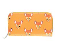 Bambi Purse All Over Print new Official Disney Brown Zip Around