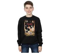 Bambi Retro Poster Sweatshirt Disney Black 12-13 Years