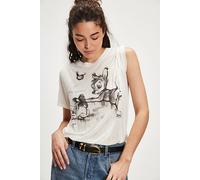 Bambi Tee by Junk Food Clothing at Free People in Ivory, Size: Large - female