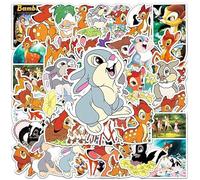 Bambi & Thumper Disney Classic Vinyl Decal Stickers - Set of 50 Die-Cut - Suitable for Laptops, Phones, Cases, Walls, Luggage, Books, and Water Bottles