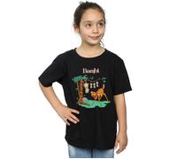 Bambi Tilted Up Cotton T-Shirt Disney Black 12-13 Years