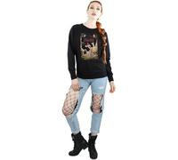 Bambi Women's Retro Poster Sweatshirt in Black | Size: Medium Bambi Black M