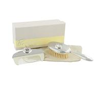 Bambino Baby Christening Gifts. Baby's Brush & Comb Set with Rocking Horse Icon