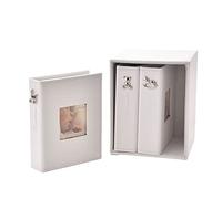 Bambino Baby Photo Albums | Set of 3 with Holder | 72 6 x 4 Inch Photos - White