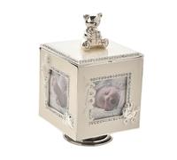 Bambino Baby Silver Plated Rotating Photo Frame Music Box