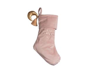 Bambino by Juliana - Baby's 1st Christmas Stocking Small - Pink - Festive Xmas Gifting & Homeware - Early Years Celebration, Birthday, Baby Shower, Christening Gift.