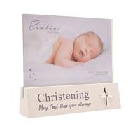 Bambino by Juliana Block Frame Christening in White Bambino by Juliana White
