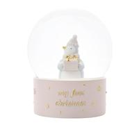 Bambino By Juliana 'My First Christmas' Penguin Water Globe - Pink. Christmas/Xmas Gifting to Celebrate New Born Children, Family & Love - Present for New Born, Christening or Baby Shower.