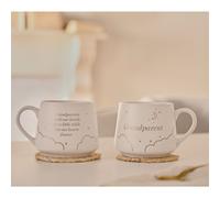 Bambino by Juliana Set of 2 Mugs - New Grandparents in White Bambino by Juliana White