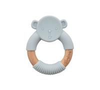 Bambino by Juliana Teddy Teether Blue in Light Blue Bambino by Juliana Light Blue
