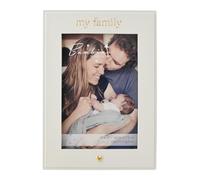 Bambino by Juliana - White Vertical Horizontal Picture Photo Frame 4" x 6" 'My Family'. Gift and Display Frame Celebrating New Born Babies, Christening & Baby Shower.