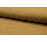 Bambino Double Gauze Muslin Fabric Material Caramel, 1/2Mtr - 140cm x 50cm