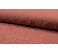 Bambino Double Gauze Muslin Fabric Material Dark Salmon, 1Mtr - 140cm x 100cm