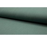 Bambino Double Gauze Muslin Fabric Material New Dusty Green, 1Mtr - 140cm x 100cm