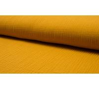 Bambino Double Gauze Muslin Fabric Material OCRE, 1Mtr - 140cm x 100cm