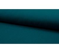 Bambino Double Gauze Muslin Fabric Material Petrol, 1Mtr - 140cm x 100cm