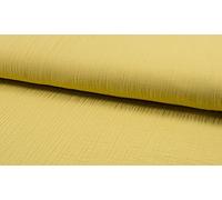 Bambino Double Gauze Muslin Fabric Material Soft Yellow, 1Mtr - 140cm x 100cm