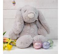 Bambino Grey Rabbit Soft Plush Toy Grey