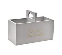 Bambino Grey Wooden Caddy - Baby's Bits & Bobs