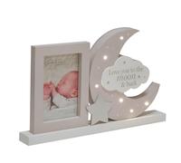Bambino Light Up Mantel Plaque Frame "Love You to the Moon"