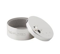 Bambino Little & Loved Silver Plated Keepsake Box H35, W53, D53mm