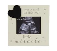Bambino little miracle' Scan Sonogram Countdown Photo Frame '... weeks until we meet"