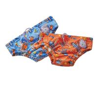 Bambino Mio, Revolutionary Reusable Swim Nappy Pants for Babies and Toddlers, Boys and Girls, Bubbles, Pack of 2, 1-2 Years