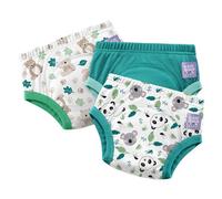 Bambino Mio 3 Pack Potty Training Pants for Boys and Girls - (Age 2-3 Years) Beary Cute, Reusable Cotton Underwear for Toddlers