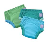 Bambino Mio 3 Pack Potty Training Pants for Boys and Girls - (Age 2-3 Years) Blue, Reusable Cotton Underwear for Toddlers