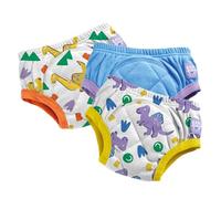 Bambino Mio (3 Pack) Training Pants for Toddlers Reusable Cloth Potty Pants Training Underwear, 2-3 Years, Brave Dinos, Baby and Toddler, Boys and Girls with Cross-Stitch