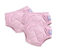 Bambino Mio (3 Pack) Training Pants for Toddlers Reusable Cloth Potty Pants Training Underwear, 2-3 Years, Pink, Baby and Toddler, Boys and Girls with Cross-Stitch