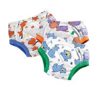 Bambino Mio (3 Pack) Training Pants for Toddlers Reusable Cloth Potty Training Underwear, 2-3 Years, Outdoor Animals, Baby and Toddler, Boys and Girls with Cross-Stitch
