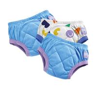 Bambino Mio (3 Pack) Training Pants for Toddlers Reusable Cloth Potty Training Underwear, 3-4 Years, Blue Pop Boy, Baby and Toddler, Boys and Girls with Cross-Stitch