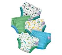 Bambino Mio 5 Pack Reusable Potty Training Pants for Boys and Girls - (Age 3-4 Years) Wild Life, Reusable Cotton Underwear for Toddlers