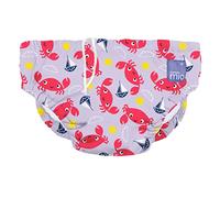 Bambino Mio, Reusable Swim Nappy Pants for Babies and Toddlers, Boys and Girls, Crab Cove, S (<6 Months)