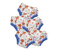 Bambino Mio British Brand Toddler Reusable Potty Training Pants Cotton, 5 Pack, (2-3 Years), Fuzz, Boys and Girls, for Baby