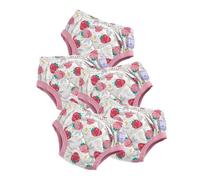 Bambino Mio British Brand Toddler Reusable Potty Training Pants Cotton, 5 Pack, (2-3 Years), Pink Strawberries, Boys and Girls, for Baby