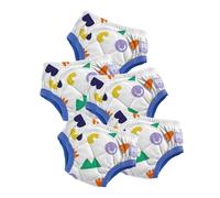 Bambino Mio British Brand Toddler Reusable Potty Training Pants Cotton, 5 Pack, (3-4 Years), Pop, Boys and Girls, for Baby
