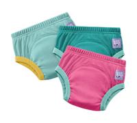 Bambino Mio NEW: 3 Pack Reusable Potty Training Pants - Elite Design in Baby Pink | Size: 4-5 Years Bambino Mio Baby Pink 4-5 Years