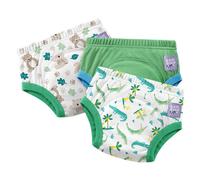 Bambino Mio NEW: 3 Pack Reusable Potty Training Pants - Elite Design in Green | Size: 3-4 Years Bambino Mio Green 3-4 Years
