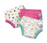 Bambino Mio NEW: 3 Pack Reusable Potty Training Pants - Elite Design in Pink | Size: 3-4 Years Bambino Mio Pink 3-4 Years