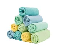 Bambino Mio, Reusable Baby Wipes - Everyday - Eco-Friendly, Chemical-Free, Double-Sided Washable Wipes, Pack of 10, Paintbox Pastels