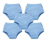 Bambino Mio, Reusable Potty Training Pants for Boys and Girls, 5 Pack (Blue, 2-3 Years)