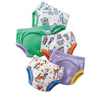 Bambino Mio, Reusable Potty Training Pants for Boys and Girls, 5 Pack (Bold Animals, 3-4 Years)