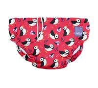 Bambino Mio, Revolutionary Reusable Swim Nappy Pants for Babies and Toddlers, Boys and Girls, Puffin Parade, Medium (6-12 Months)
