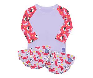 Bambino Mio, Reusable Swim Set Nice 2, 1-2 Years - 2 Swim Nappies and Rash Vest Top, Baby and Toddler, Sun Protection UPF40+