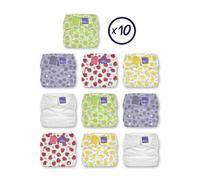 Bambino Mio The Miosolo All-in-One 10 Nappy Bundle in Green Bambino Mio Green