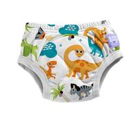 Bambino Mio Training Pants for Toddlers Reusable Cloth Potty Pants Training Underwear, 3-4 Years, Dinosaurs, Baby and Toddler, Boys and Girls with Cross-Stitch