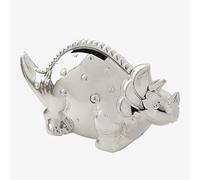 Bambino Silver Plated Dinosaur Money Box