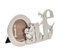 Bambino Silver effect Frame Cutout Letters 3" x 3 - 'One'